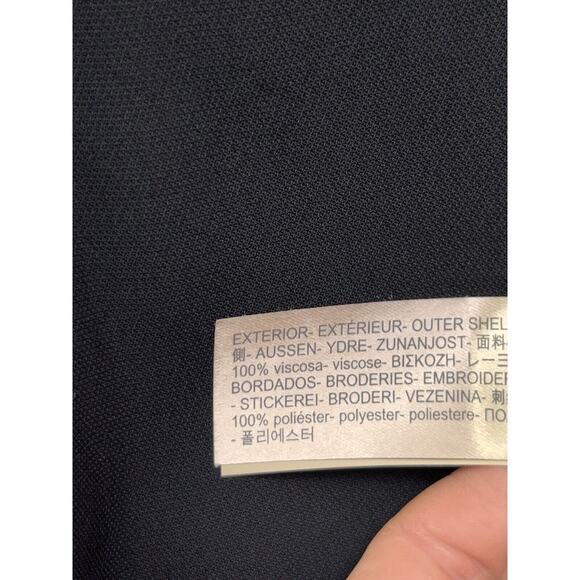 Massimo Dutti Strappy Tank Top Blouse Womens 2 Small Black Embroidered NWOT - Picture 8 of 8